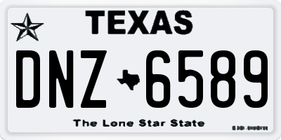 TX license plate DNZ6589