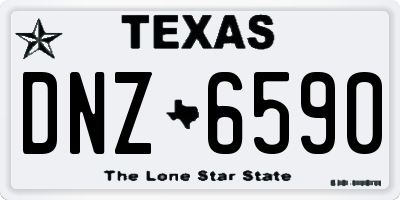 TX license plate DNZ6590