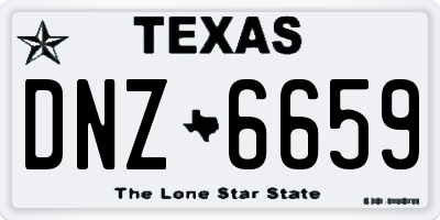 TX license plate DNZ6659