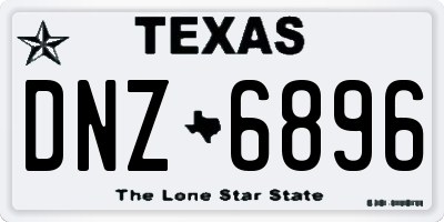 TX license plate DNZ6896
