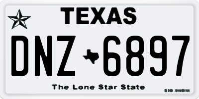TX license plate DNZ6897