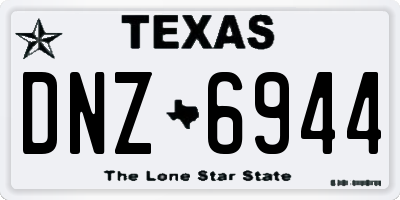 TX license plate DNZ6944