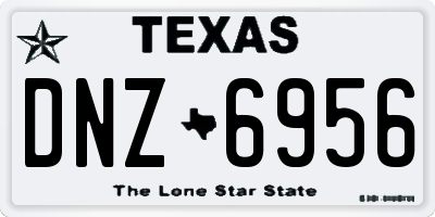 TX license plate DNZ6956