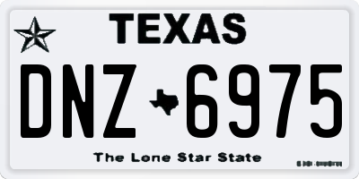 TX license plate DNZ6975