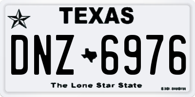 TX license plate DNZ6976