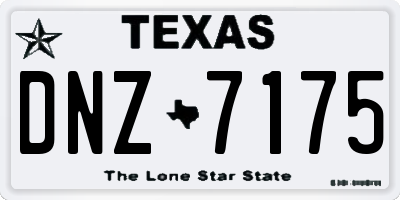 TX license plate DNZ7175