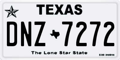 TX license plate DNZ7272