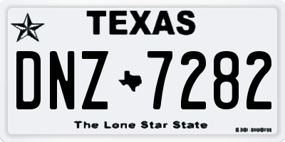 TX license plate DNZ7282