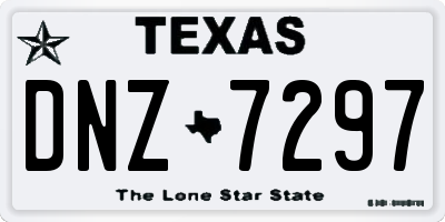 TX license plate DNZ7297