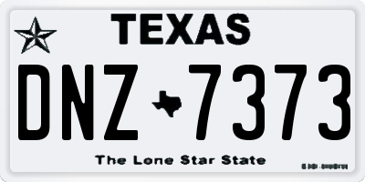 TX license plate DNZ7373