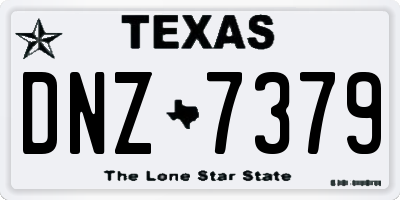 TX license plate DNZ7379