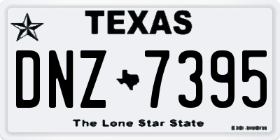 TX license plate DNZ7395