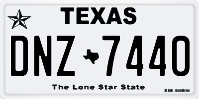 TX license plate DNZ7440