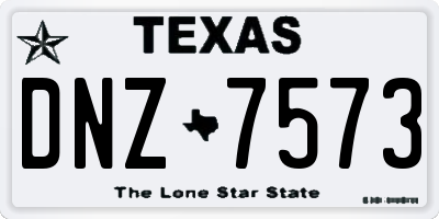 TX license plate DNZ7573