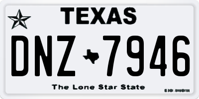 TX license plate DNZ7946