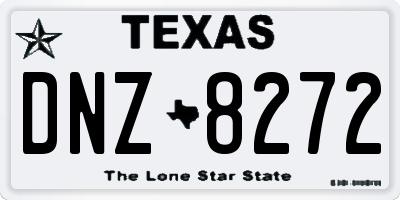 TX license plate DNZ8272