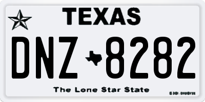 TX license plate DNZ8282