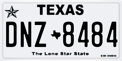 TX license plate DNZ8484