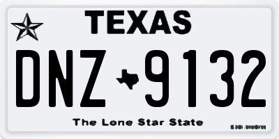 TX license plate DNZ9132