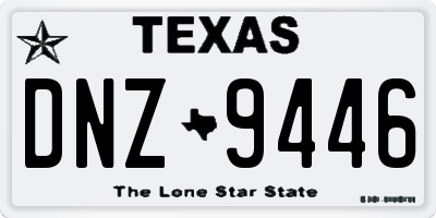 TX license plate DNZ9446