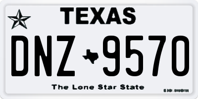 TX license plate DNZ9570
