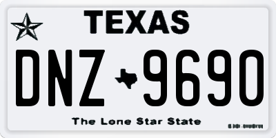 TX license plate DNZ9690