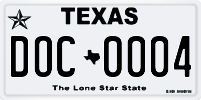 TX license plate DOC0004