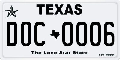 TX license plate DOC0006