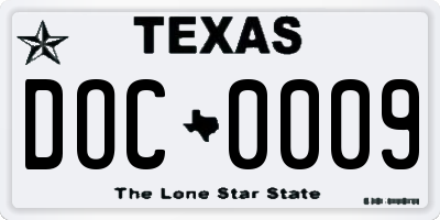 TX license plate DOC0009