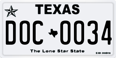TX license plate DOC0034