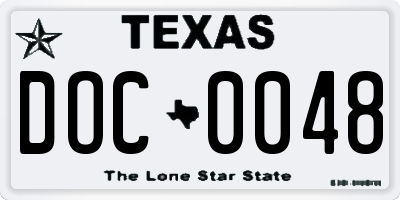 TX license plate DOC0048