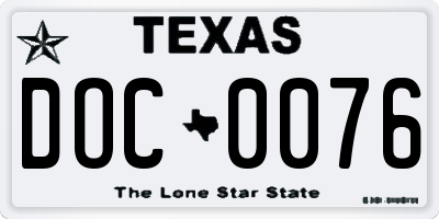 TX license plate DOC0076