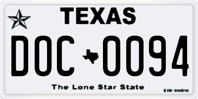 TX license plate DOC0094