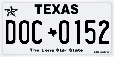 TX license plate DOC0152