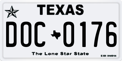 TX license plate DOC0176
