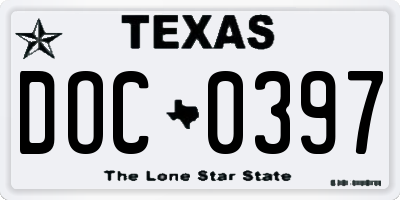 TX license plate DOC0397