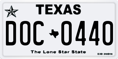 TX license plate DOC0440