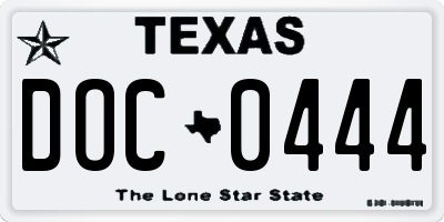 TX license plate DOC0444