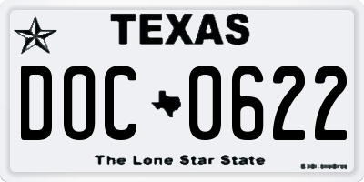 TX license plate DOC0622