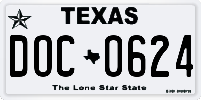 TX license plate DOC0624