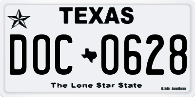 TX license plate DOC0628