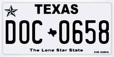 TX license plate DOC0658