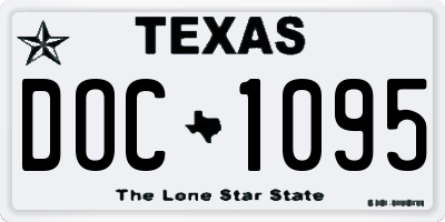 TX license plate DOC1095
