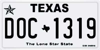 TX license plate DOC1319
