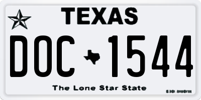 TX license plate DOC1544