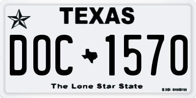 TX license plate DOC1570