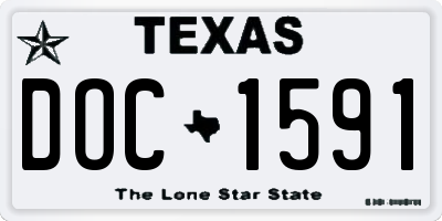 TX license plate DOC1591