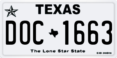 TX license plate DOC1663