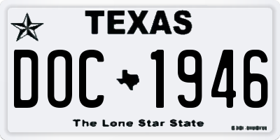 TX license plate DOC1946