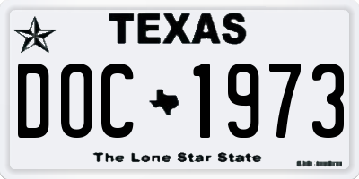 TX license plate DOC1973
